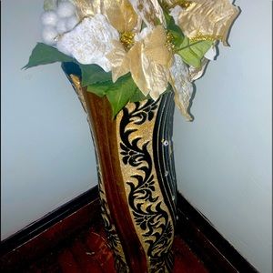 BLACK/BROWN VASE